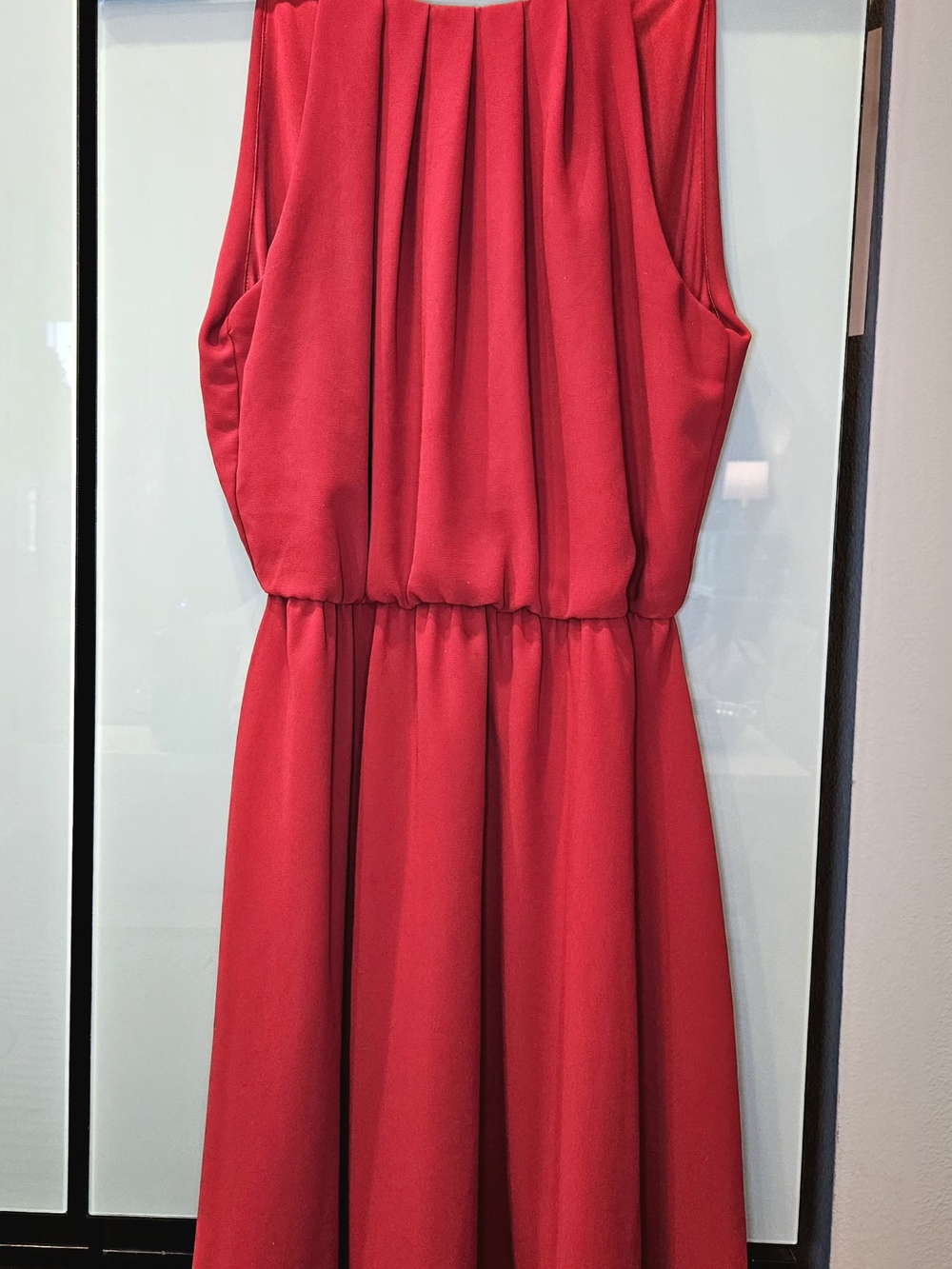 Lush Red Sleeveless Maxi Dress